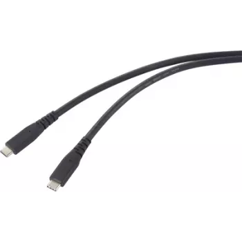Renkforce USB-C-kaabel USB4 Must TPE-ümbris RF-6662038 - Digital/Andmed - 0,5 m (RF-6662038)