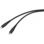 Renkforce USB-C-kaabel USB4 Must TPE-ümbris RF-6662038 - Digital/Andmed - 0,5 m (RF-6662038)