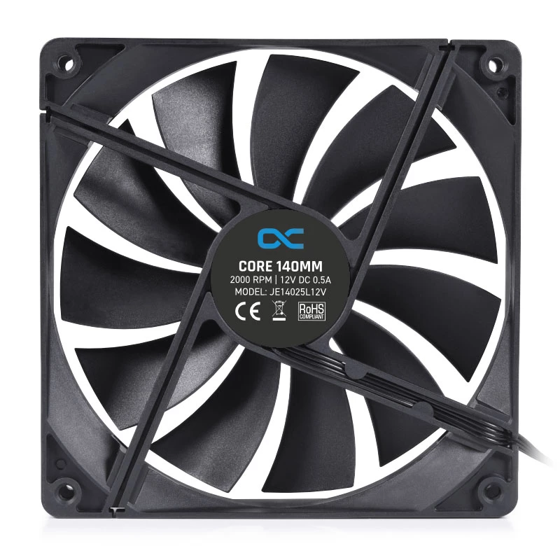 Ventilaator Alphacool 24853 14 cm must 2000 RPM hüdrauliline