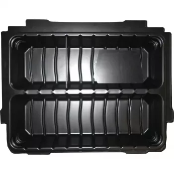 Varioeinsatz 2-fach P-83680, Einlage schwarz, für MAKPAC Koffer
