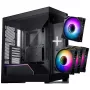PHANTEKS NV-Series NV5 MK2 ATX-korpus, karastatud klaas, DRGB - satiinmust + 3-pakk M25 Gen2 PWM D-RGB ventilaator tagurpidi labadega + 1 tavaline ventilaator - 120 mm
