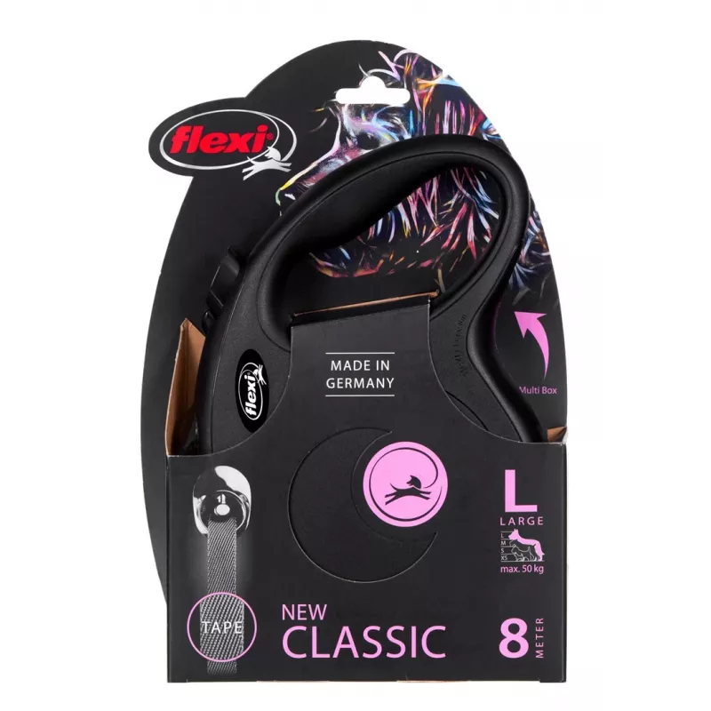 Flexi uus Classic koera sissetõmmatav jalutusrihm 8 m