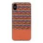 man and wood telefonikohver iPhone XS Maxile — pruun ruudumuster musta servaga