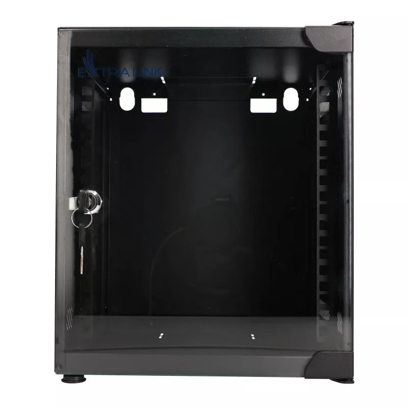 EXTRALINK LITE 6U 10 280X310 SEINALE KINNITATAV RACK-KAPP MUST