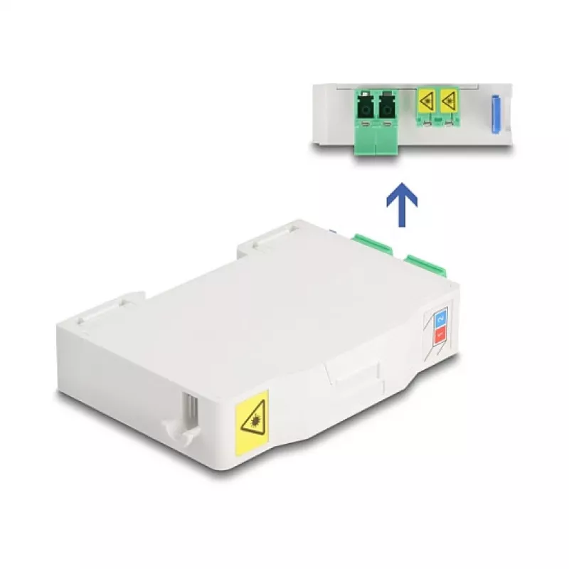 Valguskaabli jaotuskarp DeLOCK Optical Fiber Connection Box 85936 LC Duplex valge