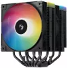 Õhkjahuti DeepCool AG620 BK ARGB V2 — 120 mm kahe ventilaatoriga, 6 soojustoru, LGA 1700/AM4/AM5 tugi, must