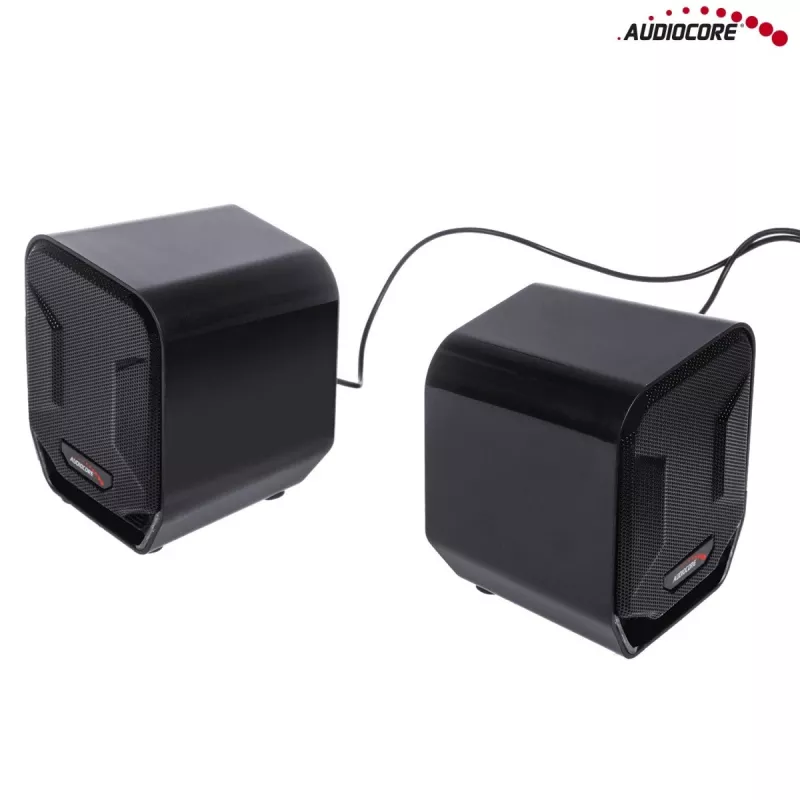 Kõlar Audiocore AC865 2-suunaline juhtmega, 2.0 kanalit, 3 W, must