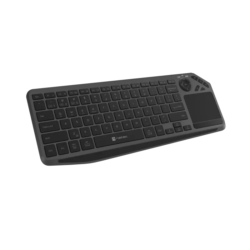 Natec Turbot 2 | Klaviatuur | Juhtmevaba | US | Bluetooth | Must/Hall