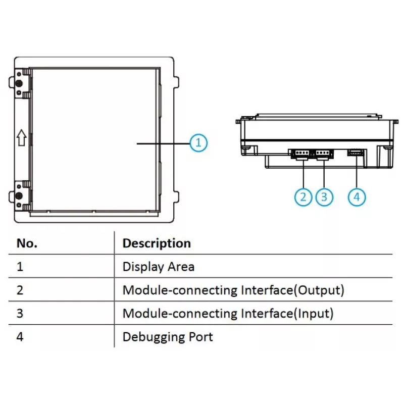 Ekraan Hikvision DS-KD-INFO