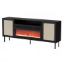 JUTA EF kummut + electric kamin 202x39.5x85 must + linol calabria
