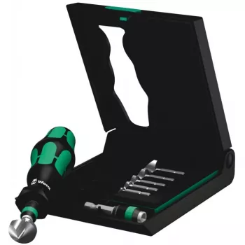 Wera süvistuspuuride komplekt 8-osaline 6,3 mm, 8,3 mm, 10,4 mm, 12,4 mm, 16,5 mm, 20,5 mm HSS 05104655001 1/4 (6,3 mm) 1 komplekt (05104655001)