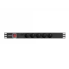 Lanberg PDU-05E-0200-IEC-BK toitejaotusseade (PDU) 5 vahelduvvoolupistikut 1U must