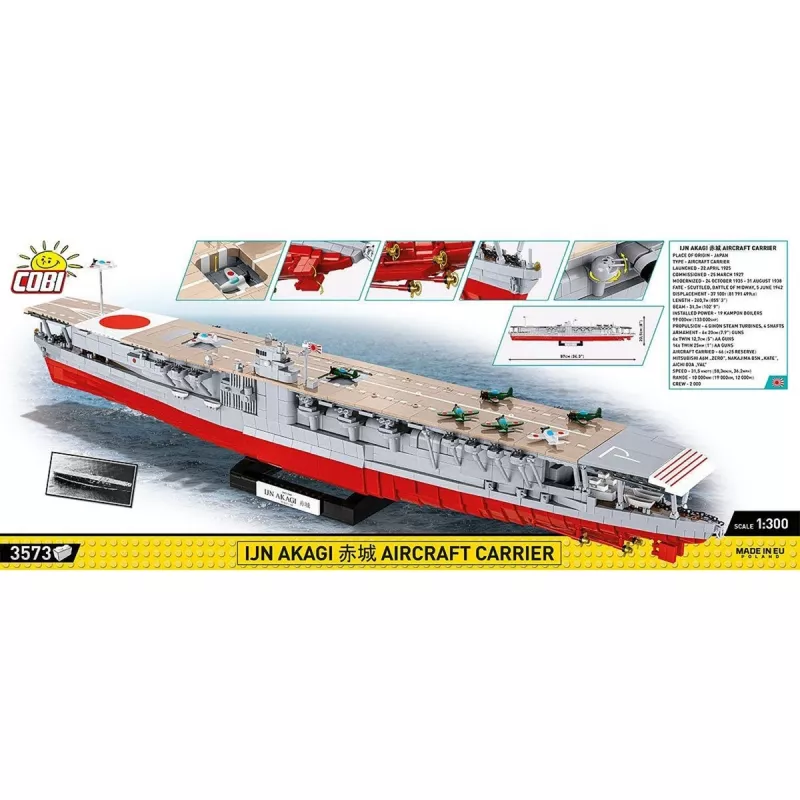 Ehituskomplekt COBI IJN Akagi lennukikandja 3573 osa