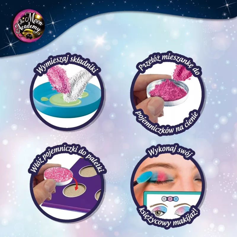 Lisciani Moon Academy Moon Eyeshadows rollimängu meigikomplekt