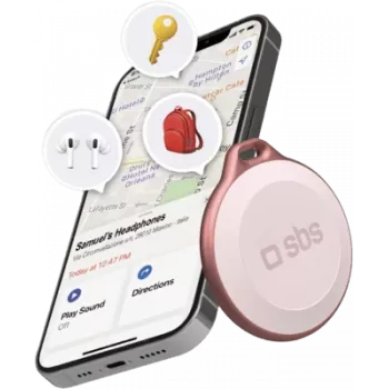 Finder SBS TEFINDBTAPP GPS-jälgija Universaalne Roosa Aku CR2032
