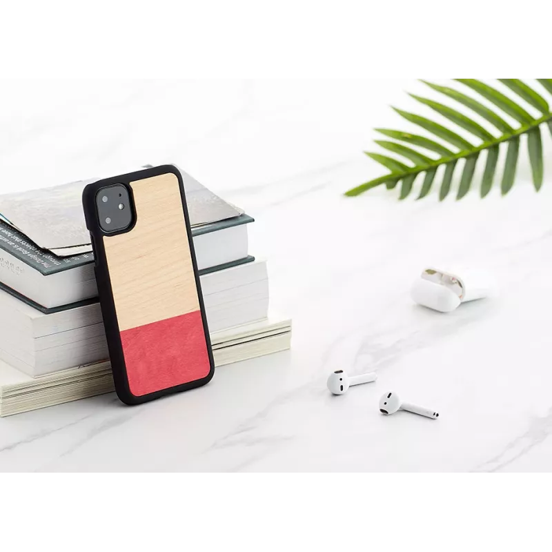 Nutitelefoni ümbris man and wood iPhone 11-le — must, kokkusobimatu disainiga