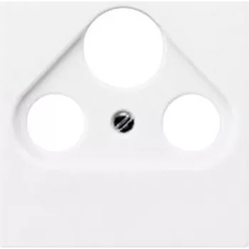 JUNG A 561 PLSAT WW Katteplaat SAT/TV/Raadio pistikupesa jaoks, Alpi valge, Duroplast