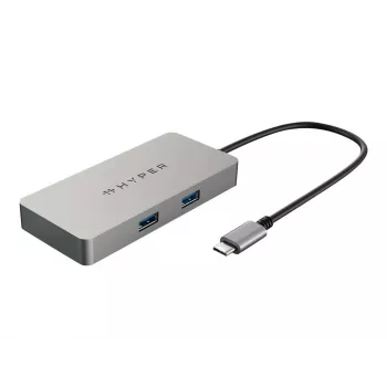 HYPER HDMB2 liidese jaotur USB 3.2 Gen 1 (3.1 Gen 1) Type-C 5000 Mbit/s Roostevaba teras