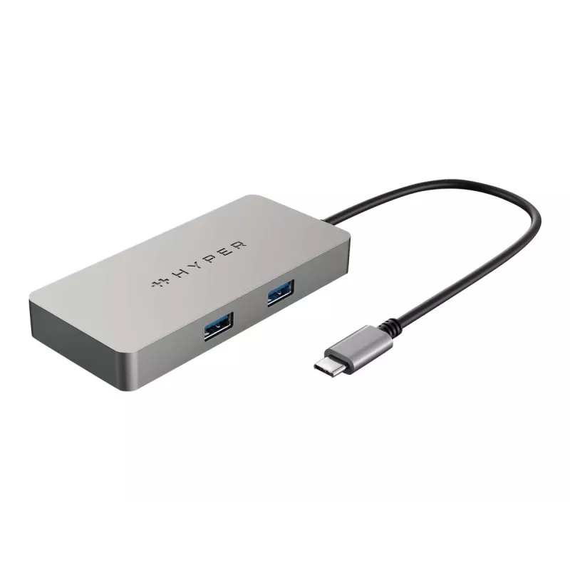 HYPER HDMB2 liidese jaotur USB 3.2 Gen 1 (3.1 Gen 1) Type-C 5000 Mbit/s Roostevaba teras