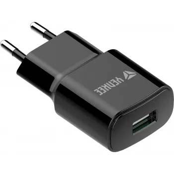 Võrgutoitega USB-A laadija YENKEE YAC 2013BK — 12 W, 2,4 A väljund
