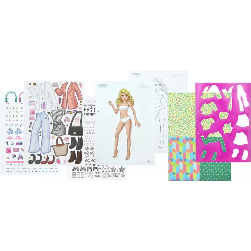 Creative set Kids Euroswan Fashion Book WoW Generation WOW00054 — meisterdamiskomplekt lastele