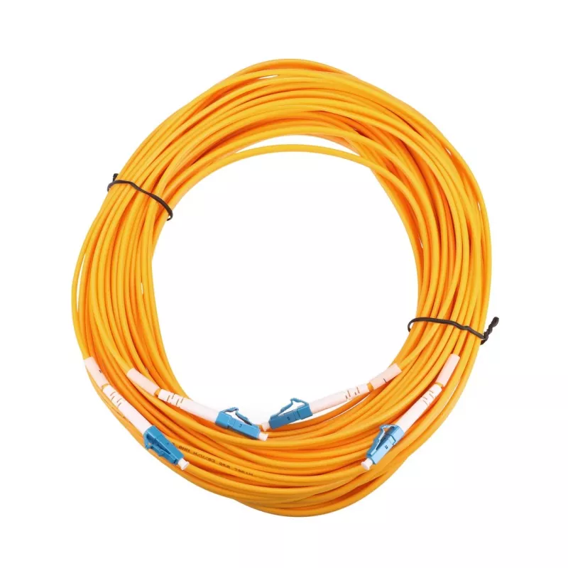 Fiiberoptiline patch-kaabel Extralink EX.2862 LC–LC 0,5 m G.652D FTTH kollane täisdupleks