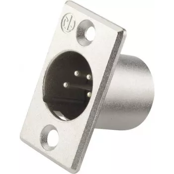 Neutrik NC4MP - XLR - roostevaba teras - messing - nikkel - polüamiid - teras - tsink - messing - IP40 - 1,5 V (NC4MP)