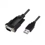 LogiLink AU0048A jadakaabel must 1,5 m USB A DB-9