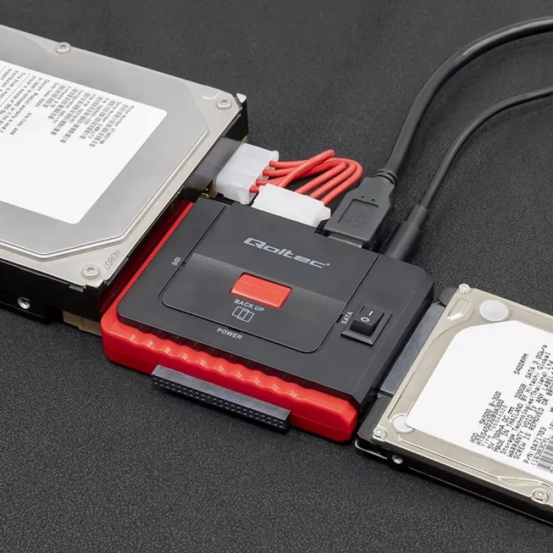 USB 3.0 IDE/SATA III adapter QOLTEC 50645