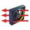 Jahutusventilaator MODECOM VOLCANO LOOP 120 ARGB, 120 mm, PWM, 400–1400 p/min, must