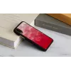 iKinsi nutitelefoni ümbris iPhone XS / XS S-le — roosa järv ja must, kaitsev ümbris