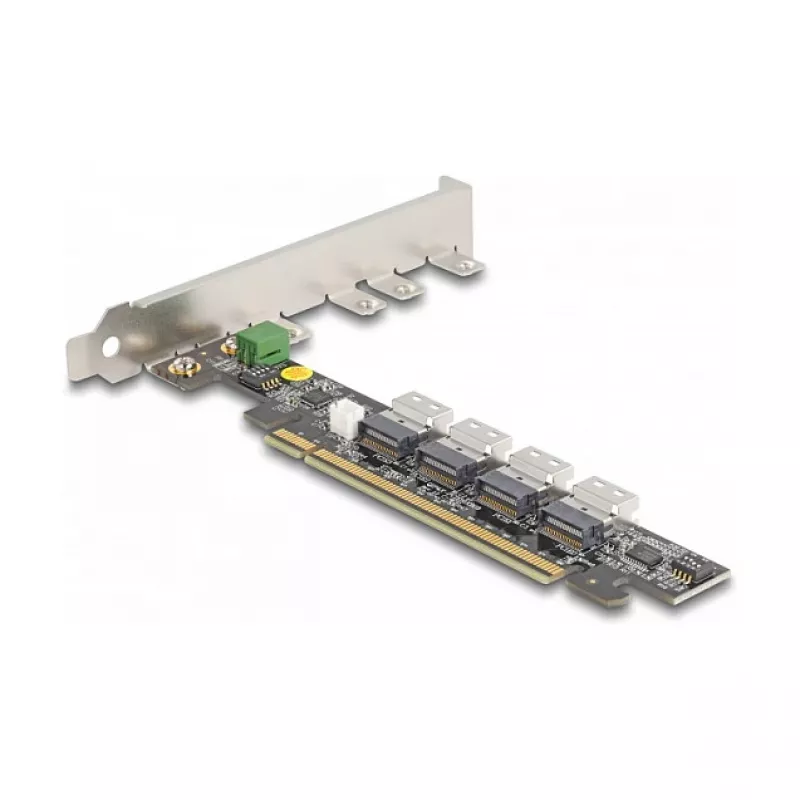 DeLOCK PCI Express x16 kaart 4 sisemisele SFF-8654 4i NVMe hargnemisele