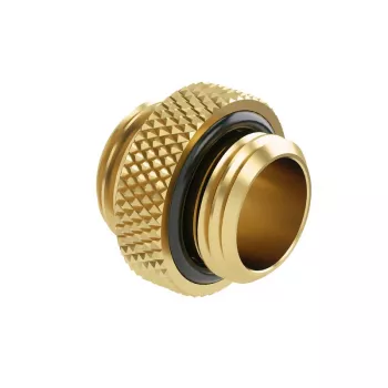 Barrow adapter sirge G1/4 inch male to G1/4 inch male, 5 mm port, gold (TB2D-MINI01 go)