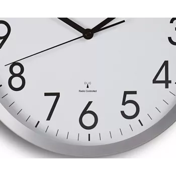 MAUL Wanduhr MAULmove - AA - 1,5 V - Alumiinium - Valge - Alumiinium - Klaas - 35 mm (9063008)