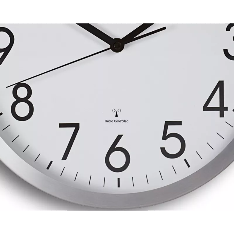 MAUL Wanduhr MAULmove - AA - 1,5 V - Alumiinium - Valge - Alumiinium - Klaas - 35 mm (9063008)