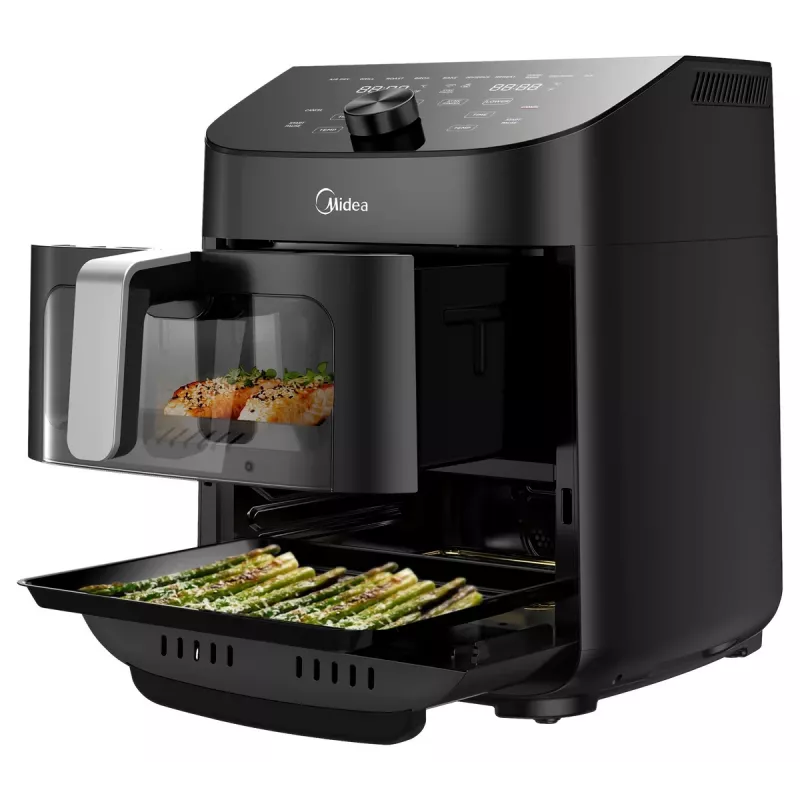 Airfryer Midea MAD1100DADK, 1850 W, topeltmaht 4.4/6.4 L