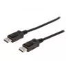 Ühenduskaabel DisplayPort klambritega 1080p 60Hz FHD tüüp DP / DP M / M must 1m