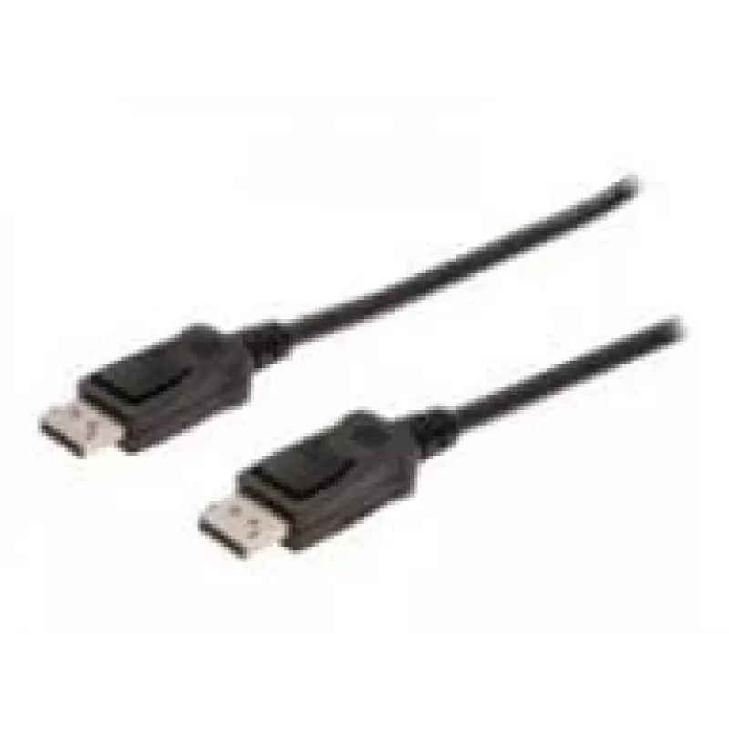 Ühenduskaabel DisplayPort klambritega 1080p 60Hz FHD tüüp DP / DP M / M must 1m