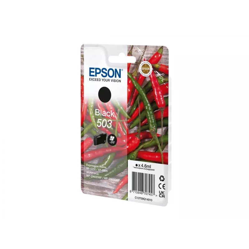Epson 503 tindikassett 1 tk originaal standardmaht must