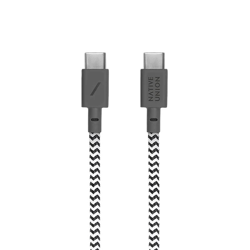 USB-C–USB-C kaabel Native Union Anchor kaabel 1,8 m must valge