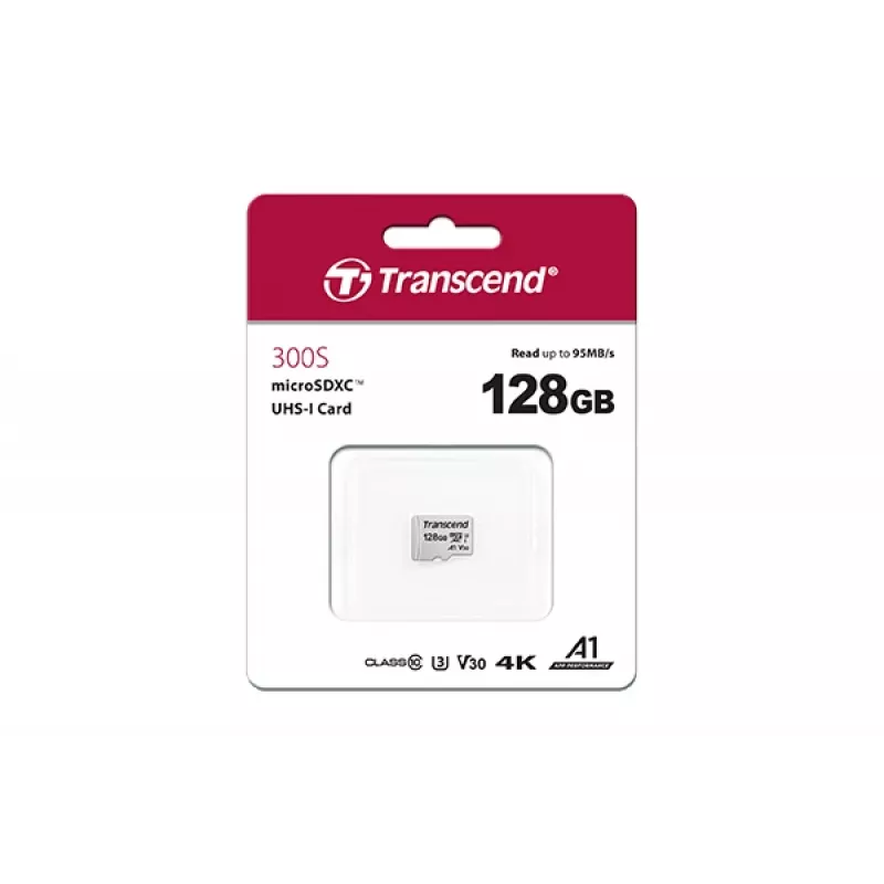Välkmälu Transcend 128GB MicroSDXC SD300S adapteriga