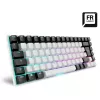 Sharkoon SKILLER SGK50 S3 Klaviatuur Mängimiseks USB AZERTY Prantsuse Valge