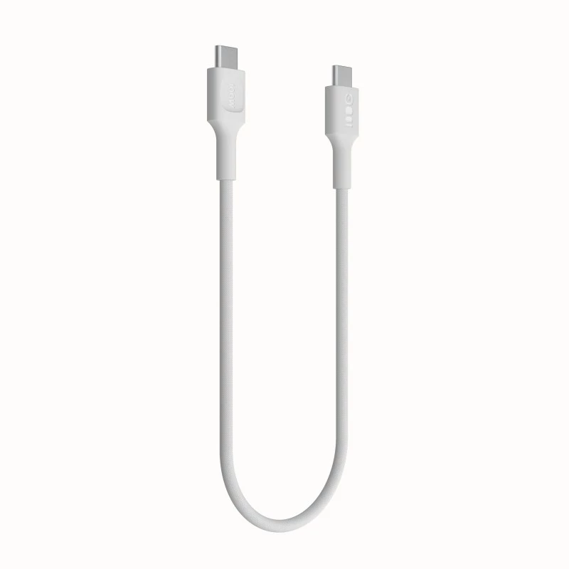 Kaabel USB-C-USB-C PowerStream 100W punutud 1,2m valge