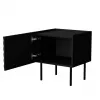 Öökapp Cama meble LUCCA, 2 tk, 47x40x52 cm, must, MDF/puitlaastplaat