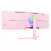 Kumer monitor Arozzi Nova 49” (124,5 cm) Dual QHD 5120×1440 LED VA 32:9 4 ms Roosa