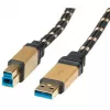 USB 3.0 kaabel ROLINE GOLD tüüp A M - B M 3,0 m