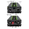Qoltec 51923 puhta siinuslaine inverter Monolith | 3000W | 6000W | 24V kuni 230V | LCD