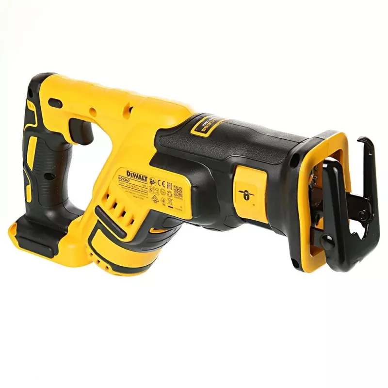 Tikksaag DeWalt DCS367N 18V, käigupikkus 2,86 cm, lõikesügavus puit 30 cm / metall 10 cm, kaal 2,3 kg