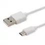 USB-kaabel SAVIO CL-123 USB 2.0, USB A kuni Micro-USB B, 1 m, valge