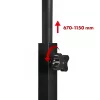 Macleani mobiilne sülearvutilaud, must, 80x60 cm, max 50 kg, reg. kõrgus 67–115 cm, MC-124 B